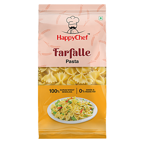 HappyChef Durum Wheat Pasta - Farfalle/Bow-Tie, 500 g