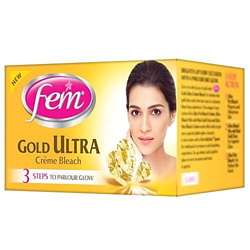 Buy Fem Cream Bleach Gold Ultra 30 Gm Online At Best Price of Rs 57.40