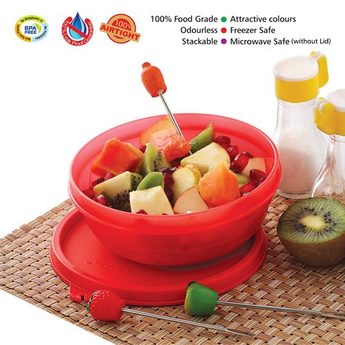 400ml Fresh Salad Cup Vegetable Fruit Salad Cups with Spoon and