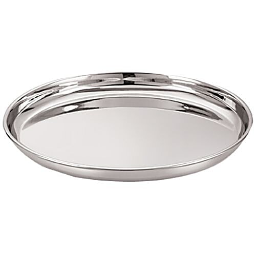 Buy Neelam Thali Np Bidding Stainless Steel No 12 1 Pc Online At Best ...