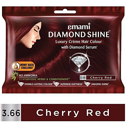 Buy Emami Creme Hair Colour Cherry Red, Diamond Shine