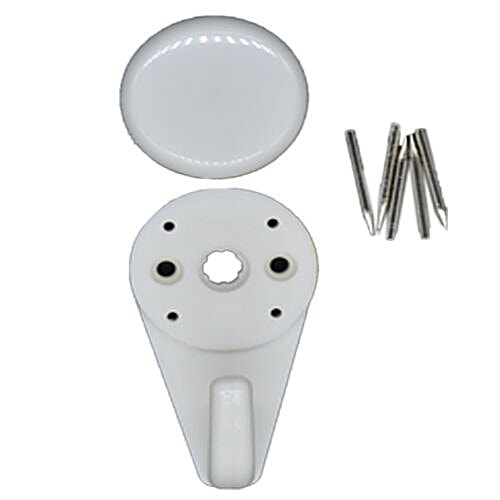 Buy Km Hook Set - With Nails Screw Pin, Plastic 3 Pcs Online At Best 