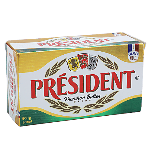 Buy President Premium Butter Salted 500 Gm Online At Best Price Bigbasket