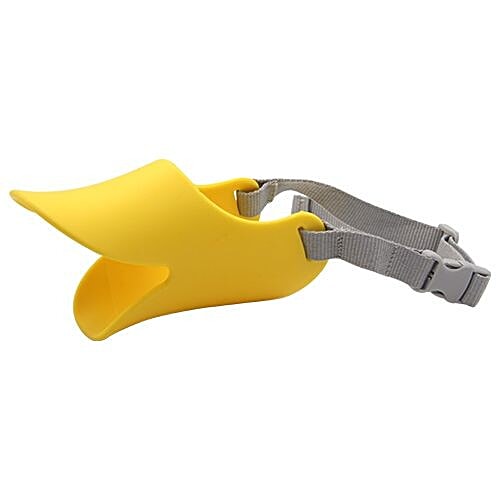 Buy Dp Anti Bite Muzzle Mask Duck Shaped Small Yellow 1 Pc Online At ...