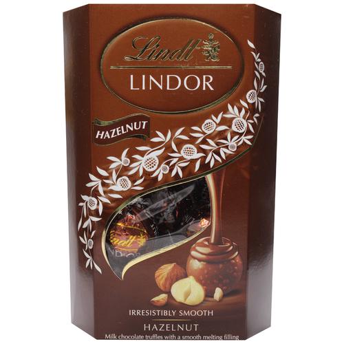 Buy Lindt Lindor Hazelnut Milk Chocolate Truffles Smooth Creamy Rich Flavour Online At Best 8733