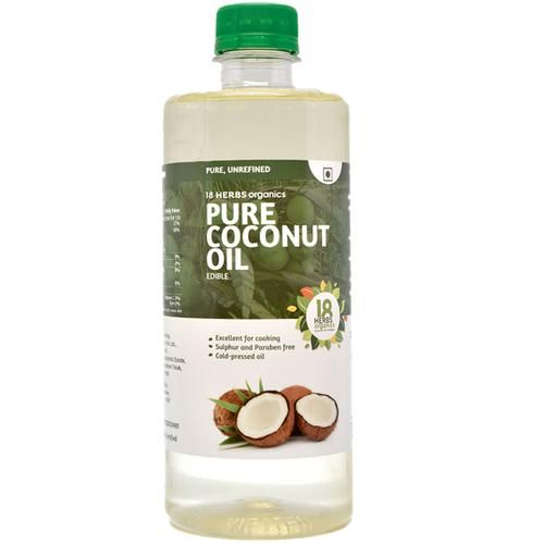 Buy 18 Herbs Pure Coconut Oil Cold Pressed 500 Ml Online At Best Price ...