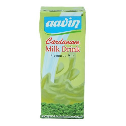 Aavin Milk Drink - Cardamom Flavoured, 200 ml  No Preservatives Added