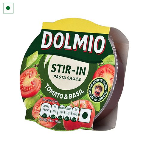 Buy Dolmio Pasta Sauce Tomato Basil Stir In 150 Gm Online At Best Price of  Rs 130 - bigbasket
