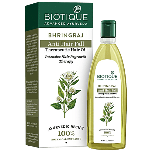 Buy Biotique Therapeutic Oil Bio Bhringraj Fresh Growth For Fine ...