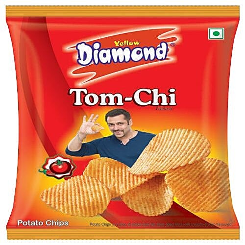 Buy yellow diamond Potato Chips - Tom-Chi 95 gm Online at Best Price ...