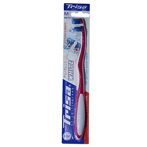 Buy Trisa Toothbrush Perfect White Medium 100 Gm Online At Best Price ...