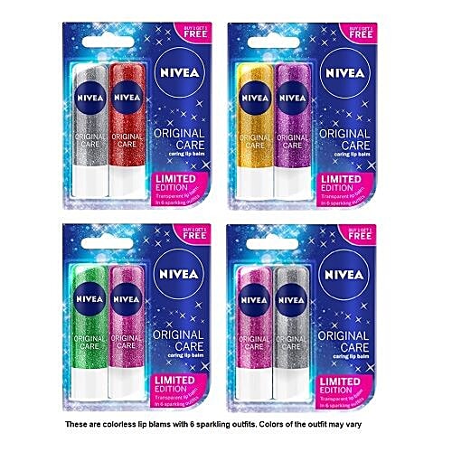 nivea glitter lip balm