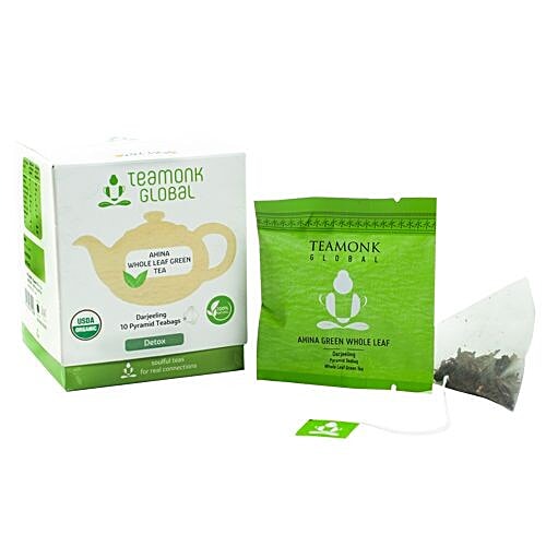 Buy Teamonk Global Green Tea Ahina Whole Leaf 10 Teabags Online At Best ...