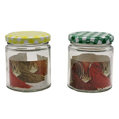 Buy Glass Ideas Glass Storage Jar - With Metal Lid Online at Best Price of  Rs 200 - bigbasket