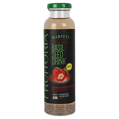 Fruitoria Basil Seed Drink Strawberry 300 ml