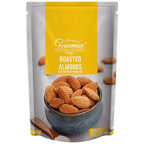 Buy Gourmia Almonds - Roasted, California, Lightly Salted Online at ...