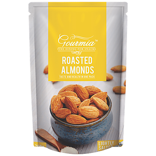 Buy Gourmia Almonds - Roasted, California, Lightly Salted Online at ...