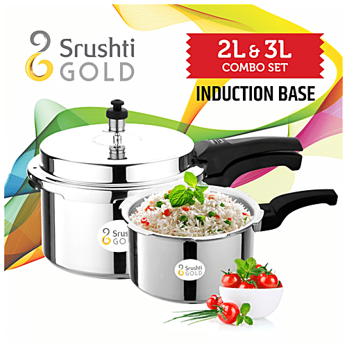 srushti gold pressure cooker combo