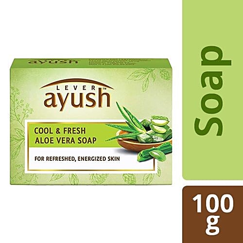 Buy Lever Ayush Cool & Fresh Aloe Vera Soap Online at Best Price of Rs ...