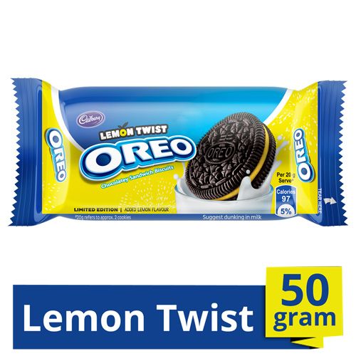 Buy Cadbury Oreo Oreo Creme Biscuit - Lemon Twist, Limited Edition ...