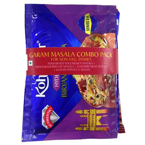 Kohinoor Masala Combo - Chicken 15 Gm + Meat 15 Gm + Punjabi Butter Chicken 15 Gm + Garam Masala 40 Gm, 85 g Combo Authentic