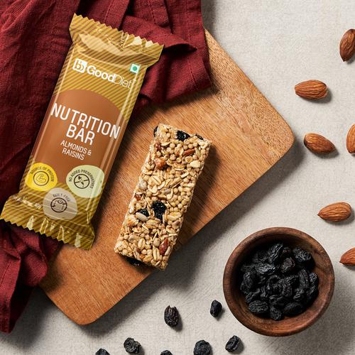Buy GoodDiet Nutrition Energy Bar - Almonds & Raisins Online at Best ...