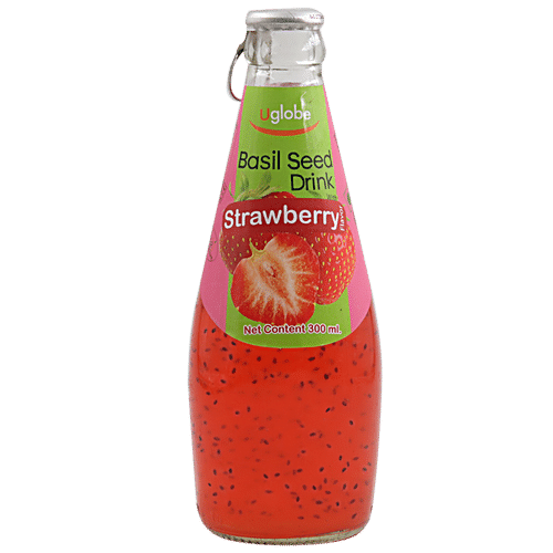 Buy U Globe Basil Seed Drink Strawberry Online at Best Price of