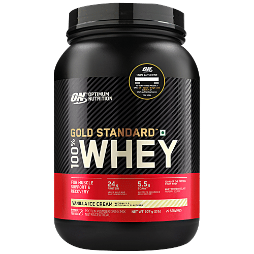 Buy Optimum Nutrition Gold Standard 100% Whey Protein Powder - Vanilla ...