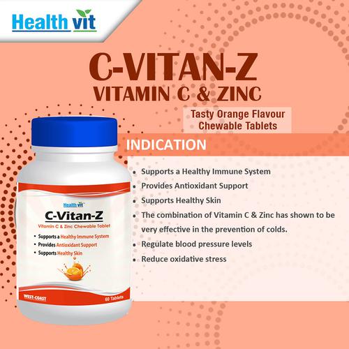 Buy Healthvit Tablets C Vitan Z Vitamin C Zinc Online At Best Price Of Rs 175 Bigbasket