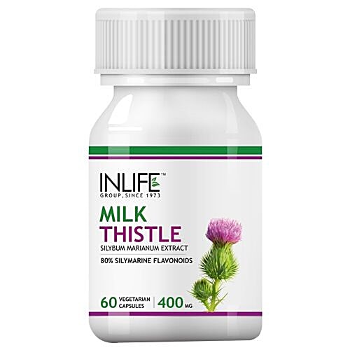 Buy Inlife Supplement - Milk Thistle, 80% Silymarin Online At Best 