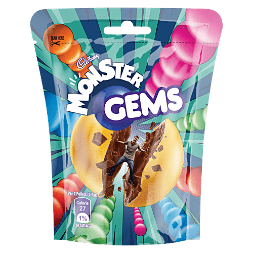 Buy Cadbury Gems Chocolate Monster, Home Pack Online at Best Price