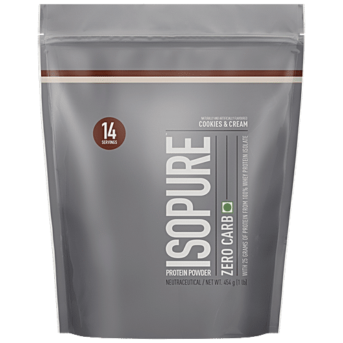 Buy Isopure Zero Carbs 100% Whey Protein Isolate Powder - Cookies ...