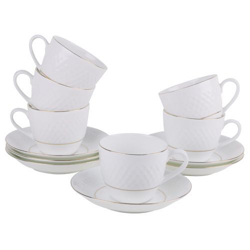 Silver Bone China Porcelain Tea Cup Set, Elegant Ceramic Coffee Cups, –  Paintingforhome