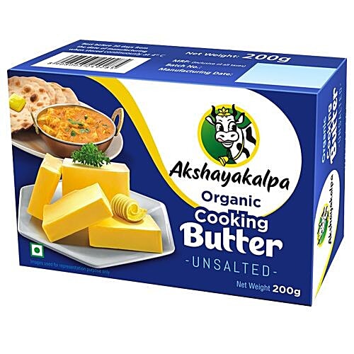 Buy Akshayakalpa Organic Cooking Butter - Unsalted Online At Best Price ...