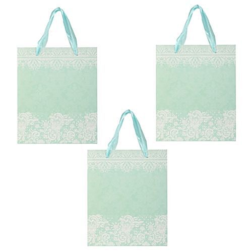 mint green paper gift bags