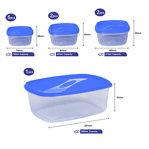 Buy Princeware Store Fresh Microwaveable Plastic Container Set ...