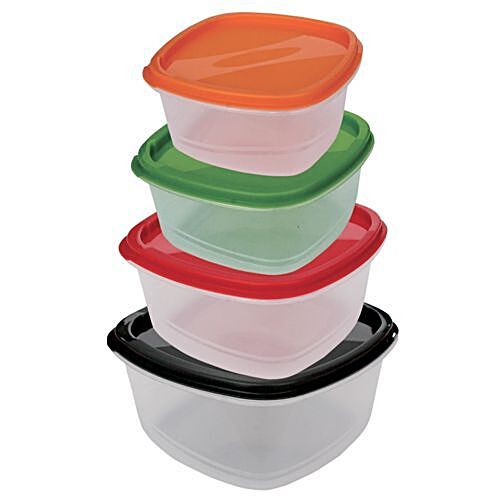 Buy Princeware Square Plastic Container Assorted Online at Best