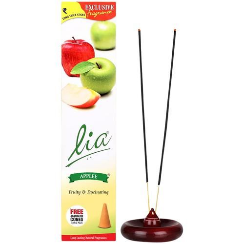 Lia Cycle Applee Incense Stick/Agarbatti - Provides Long-Lasting Fragrance,  90 g