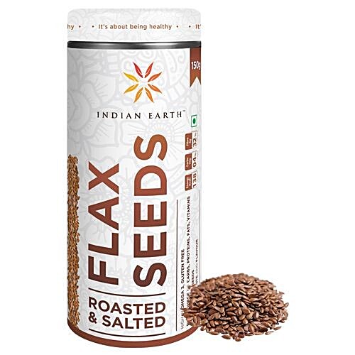 Buy Indian Earth Flax Seeds - Roasted & Salted Online at Best Price ...