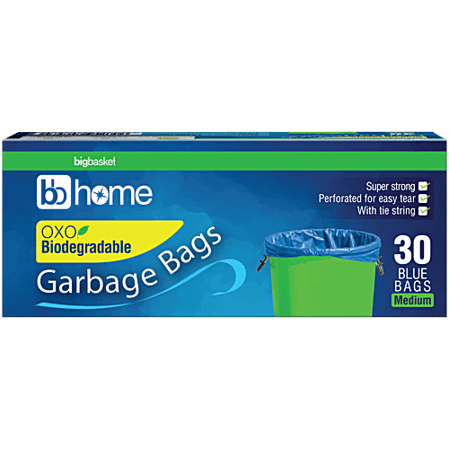 Buy BB Home Garbage Bags - Medium, Blue, 48 x 53 cm Online at Best Price of  Rs 69 - bigbasket