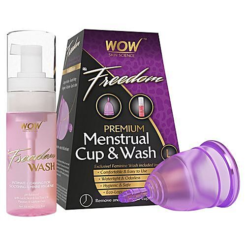 Wow Skin Science F G Freedom Reusable Menstrual Cup Wash Large Post Childbirth 1 Pc Buy Online In Pakistan At Desertcart