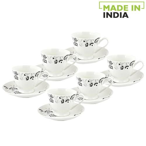 Set Of 6- Indus Tea Cup & Saucer