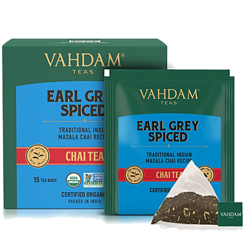 Buy Vahdam Organic Earl Grey Spiced Masala Long Leaf Chai Online at Best  Price of Rs 170 - bigbasket