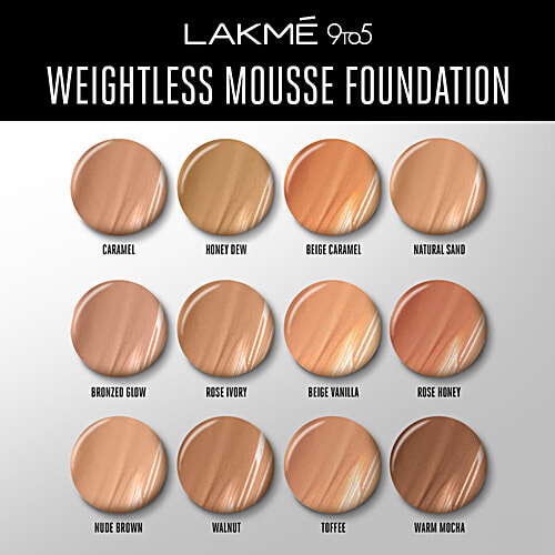 lakme 9 to 5 foundation shades for dusky skin