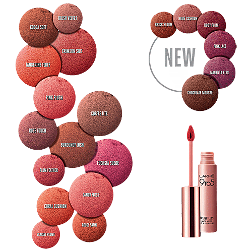 lakme 9 to 5 weightless mousse lipstick price