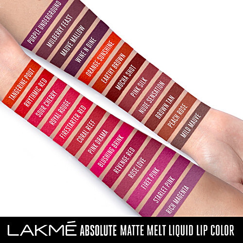 lakme absolute matte liquid lipstick mulberry feast