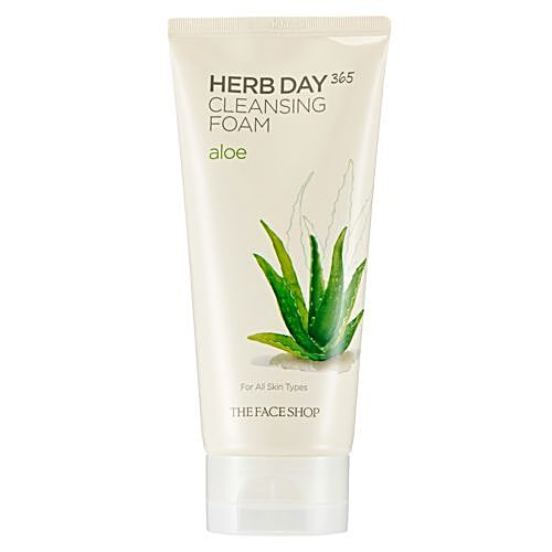 Buy The Face Shop Herb Day 365 Cleansing Foam Aloe Online at Best Price ...