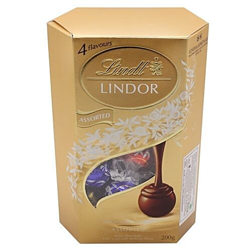 Buy Lindt Lindor Assorted Chocolate - 4 Flavours Online at Best Price ...