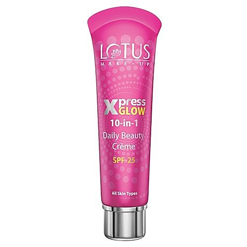 Buy Lotus Makeup Make Up Xpress Glow 10 In 1 Daily Beauty Cream Spf 25 Online at Best Price of