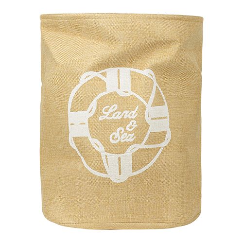 DP Clothes Storage Laundry Bag/Basket - Printed, Fabric Material, Washable,  Lightweight, Beige, BB-554, 50 l